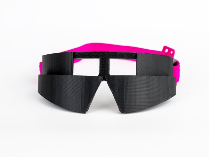 SALIVISION training glasses with filters attached